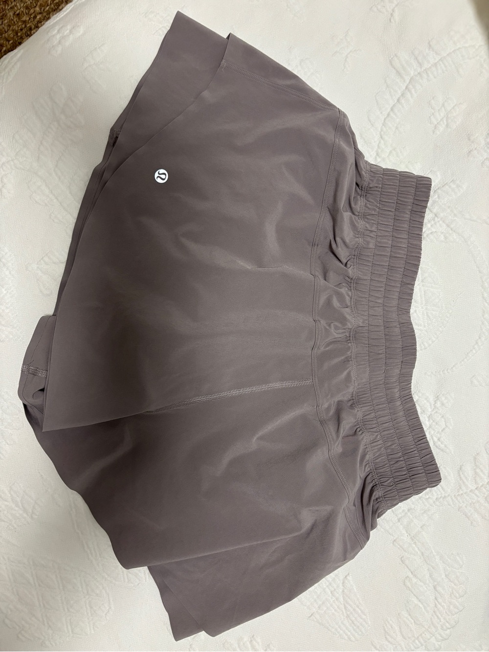 lululemon athletica women's athletic shorts in mauve gray